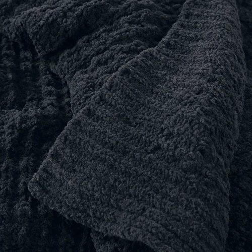 Snug Waffle Throw Black 2